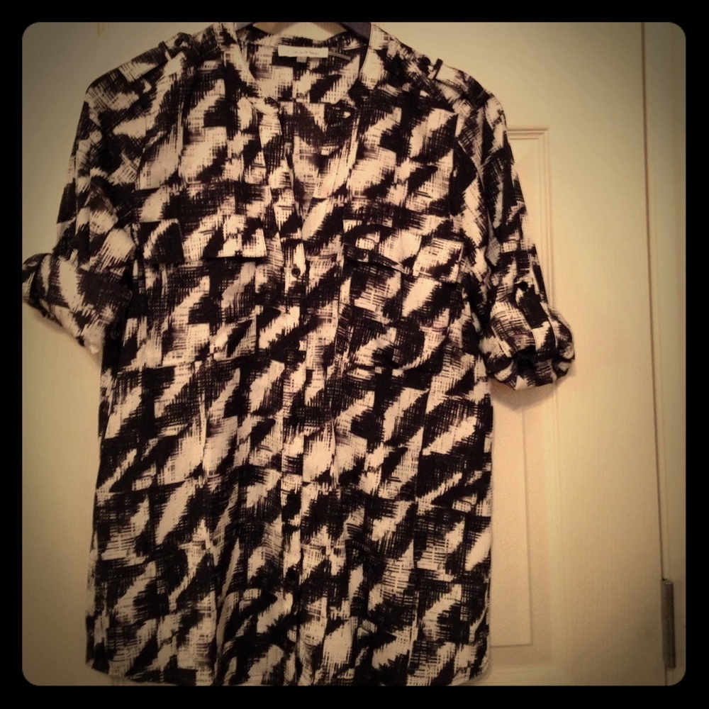Calvin Klein houndstooth top